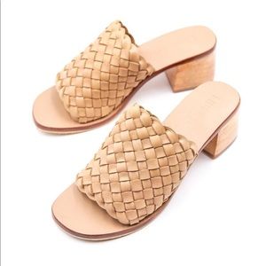 Liberte Leather Santorini Woven Mule - Cream